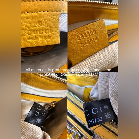 173 Preloved Gucci Leather Tassel Bella Two Way Top Handle - Picture 7 of 8